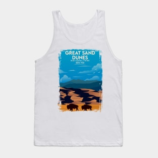 Great Sand Dunes National Park Travel Poster Tank Top